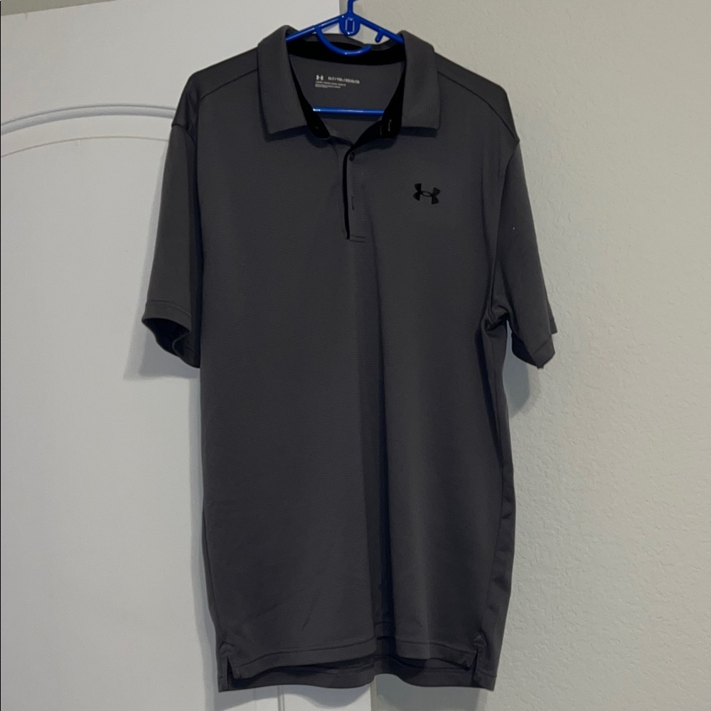 Under Armour Men's Dark Gray Polo Shirt